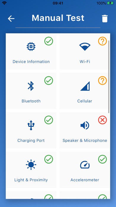 iTest app screenshot 1